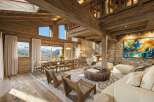 Experience luxury living in this stunning chalet, boasting breathtaking mountain views.