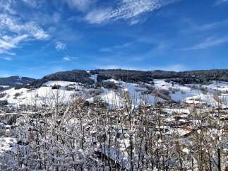 Discover the charm of this stunning property nestled in a picturesque winter wonderland.