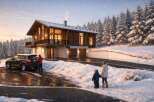 Experience the ultimate winter getaway in this stunning chalet-style home.
