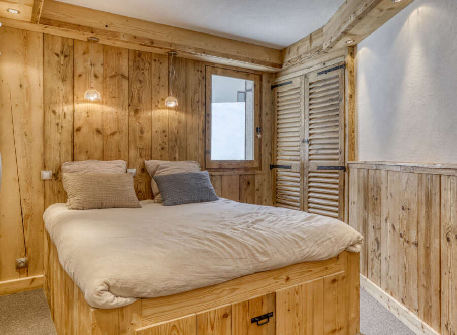 Step into a cozy bedroom retreat.