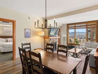 This stunning property boasts a cozy fireplace, perfect for those chilly evenings.