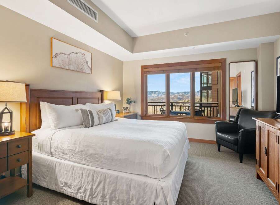 Experience luxury and comfort in this stunning bedroom.