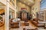Step into rustic elegance with this stunning living room.