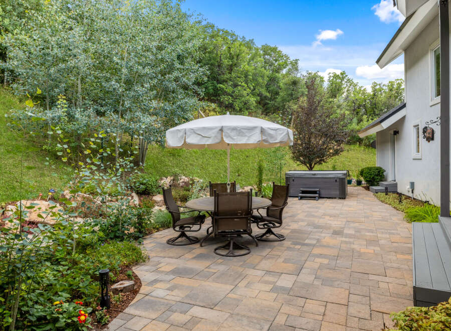 Enjoy outdoor living at its finest with this stunning patio space.