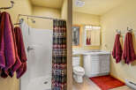 This charming bathroom features a clean and modern design, perfect for a relaxing retreat.