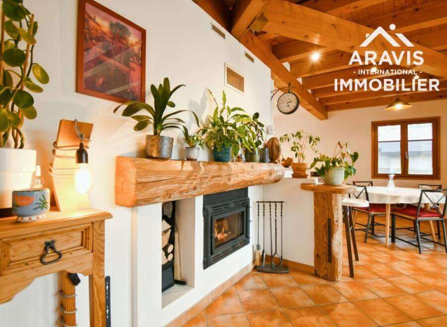 This charming property boasts a cozy fireplace, perfect for those chilly evenings.