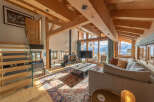 Experience the epitome of luxury living in this stunning chalet, boasting breathtaking mountain views.