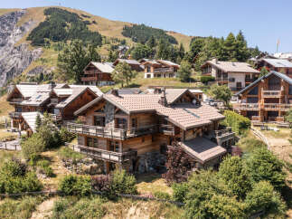 Discover the epitome of alpine luxury in this stunning chalet nestled amidst the breathtaking mountain landscape.