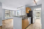 This stunning kitchen boasts modern design and functionality.