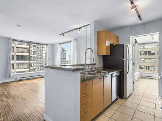 This stunning kitchen boasts modern design and functionality.