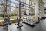 This modern fitness center offers a bright and airy space for your workout routine.