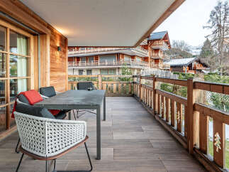 Enjoy breathtaking views from this stunning balcony.