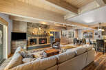 Experience the epitome of rustic elegance in this stunning living space.