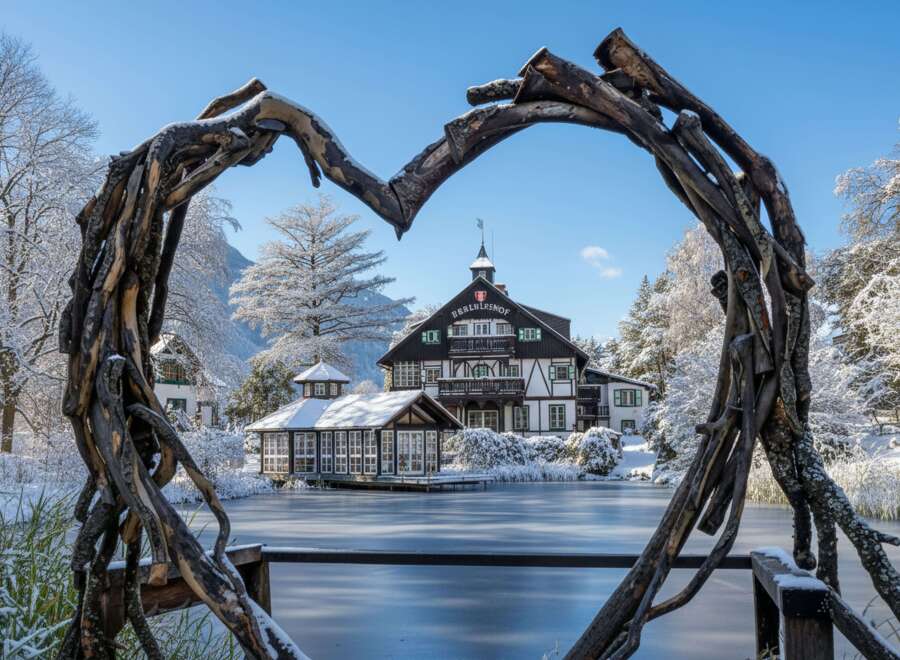 Nestled in a winter wonderland, this stunning property offers a serene escape.