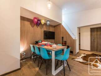 Discover this stunning property featuring a modern dining area, perfect for entertaining guests.