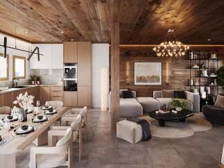 Experience luxury living in this stunning property, featuring a seamless blend of modern design and natural elements.