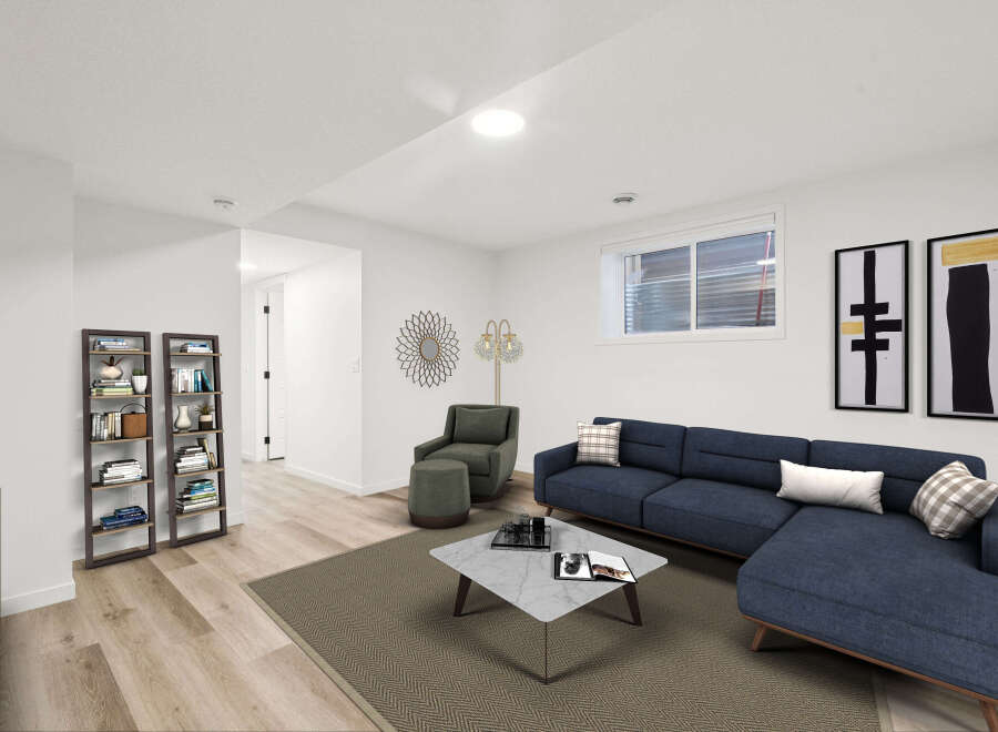 Step into modern comfort with this stylish living space.