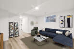 Step into modern comfort with this stylish living space.