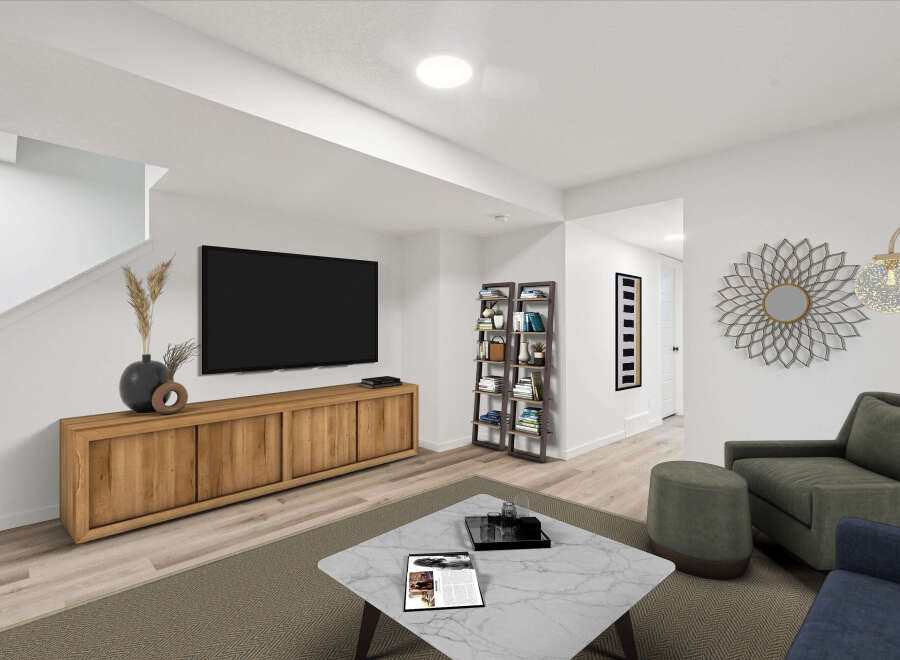 Step into modern elegance with this stunning living space.