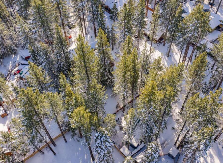 Nestled amidst a serene winter wonderland, this property offers a unique blend of natural beauty and modern comfort.