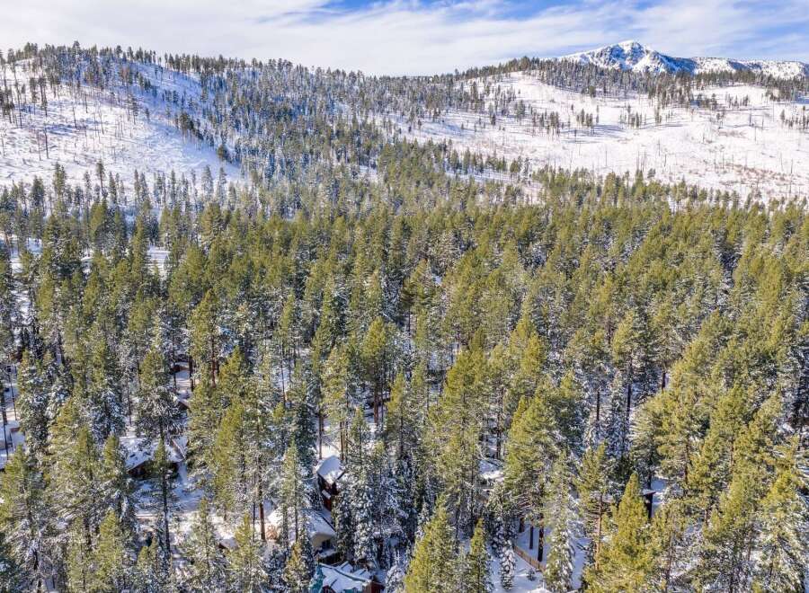 Nestled amidst a serene winter wonderland, this property offers a unique blend of natural beauty and modern comfort.