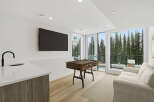 This stunning property boasts a modern interior with a sleek design.