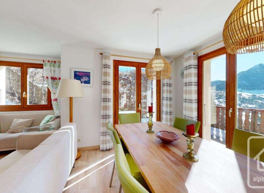 Experience breathtaking mountain views from this stunning property.
