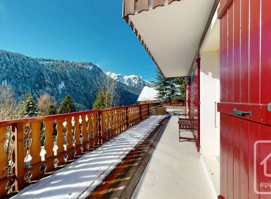 Enjoy breathtaking mountain views from this charming property.