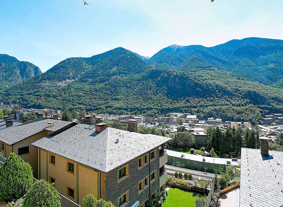 Experience breathtaking mountain views from this stunning property.