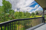 Enjoy breathtaking mountain views from this spacious balcony, perfect for morning coffee or evening relaxation.