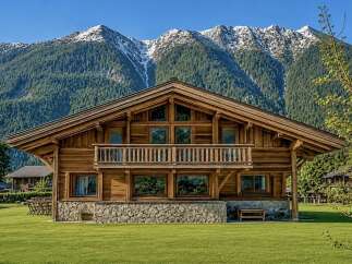 Experience the epitome of alpine living in this stunning wooden chalet.