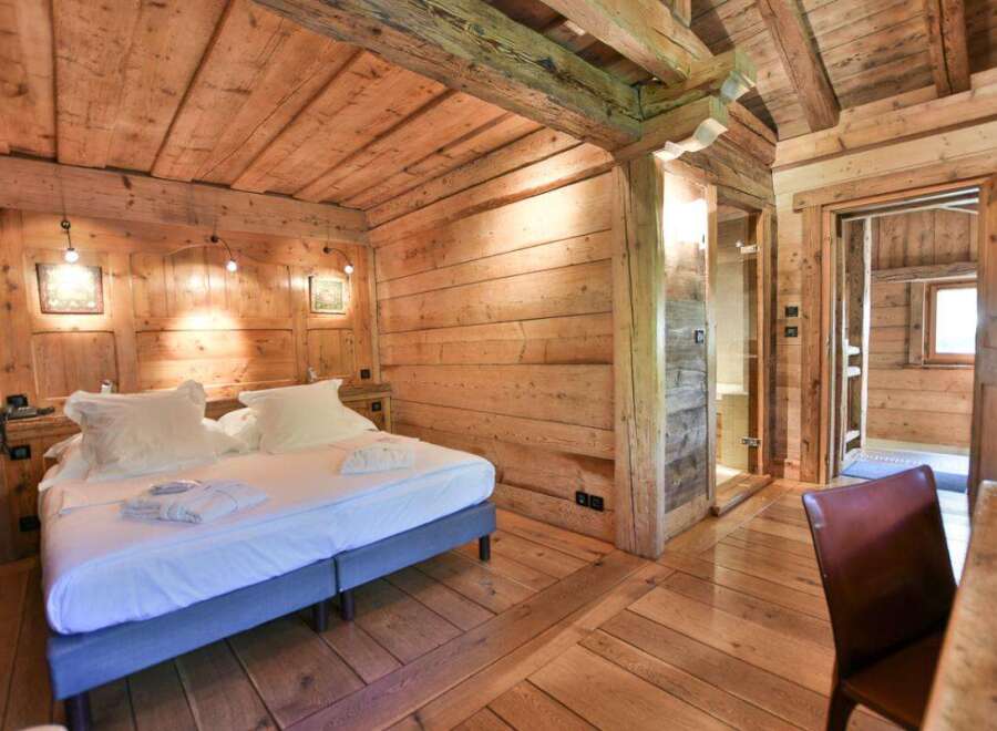 Experience rustic charm in this beautifully designed bedroom.