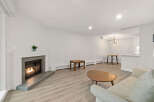 This stunning property boasts a cozy fireplace, perfect for those chilly evenings.