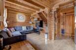Step into rustic elegance with this stunning wooden interior.