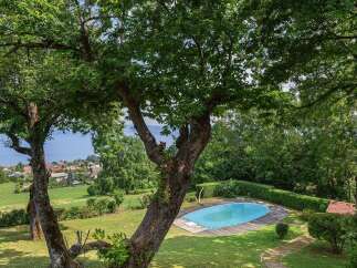 Escape to your own private oasis with this stunning property! Featuring a beautiful pool surrounded by lush greenery, this home offers the perfect blend of luxury and tranquility.