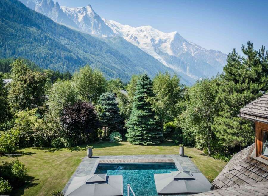 Escape to this luxurious property with stunning mountain views.