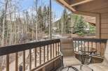 Enjoy breathtaking mountain views from this charming balcony.
