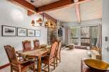 Step into luxury with this stunning property, featuring a beautifully designed dining area perfect for hosting gatherings.