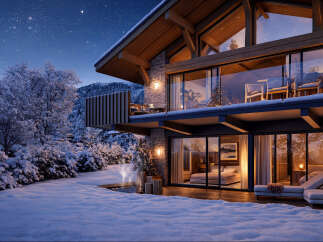 Experience the epitome of luxury living in this stunning winter chalet.