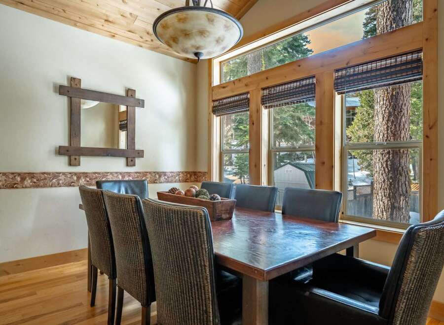 Step into this inviting dining room, perfect for hosting gatherings.