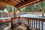 Enjoy the tranquility of this stunning property with a private deck and hot tub, perfect for relaxation.