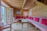 Step into a cozy chalet retreat with this inviting living space.