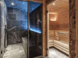Step into luxury with this stunning spa-like retreat.