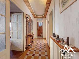 Step into a charming hallway with a classic design.