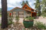 This stunning property boasts a unique blend of rustic charm and modern design.