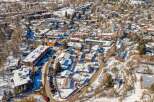Discover the charm of this picturesque town nestled in a winter wonderland.