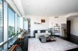 Experience luxury living in this stunning high-rise apartment with breathtaking city views.