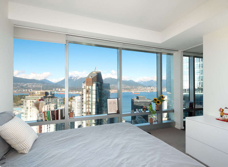 Enjoy breathtaking city and water views from this stunning condo.