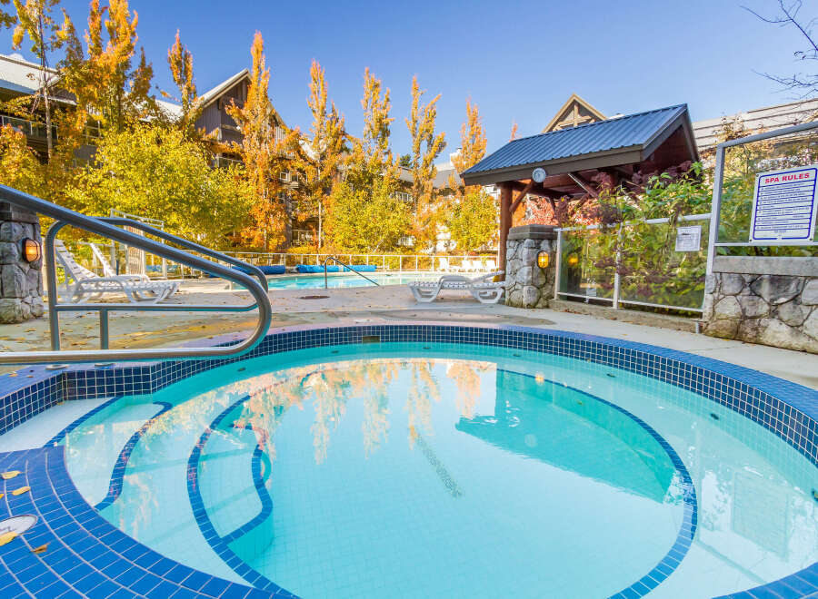 Relax and unwind in this luxurious spa, perfect for enjoying the serene surroundings of this property.