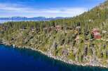 Luxury waterfront homes nestled along the stunning shoreline.